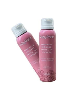 Sabonete Mousse Facial de Limpeza Frutas Vermelhas - Ruby Rose