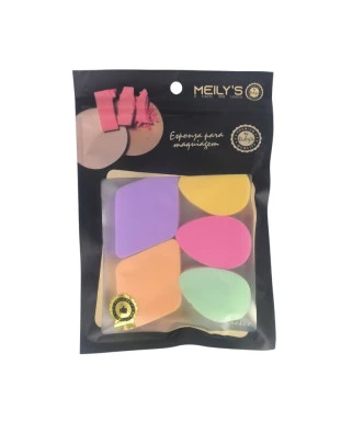 Kit 5 Esponjas Para Maquiagem Meily´S MAC-238