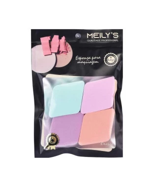 Kit 4 Esponjas de Maquiagem Meily´S MAC-236