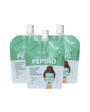 Máscara Facial Peel Off Pepino 50G - Max Love 