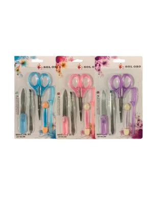 Kit Unhas/Sobrancelhas Sol Oro 
