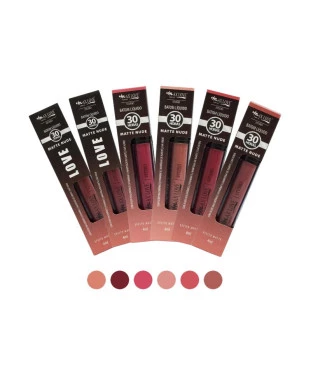 Batom Líquido Matte Nude Cor 650 a 655 - Max Love
