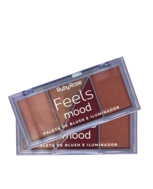 Paleta de Blush e Iluminador - Ruby Rose