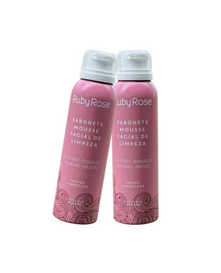 Sabonete Mousse Facial de Limpeza Frutas Vermelhas - Ruby Rose
