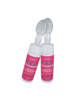 Sabonete Mousse de Limpeza Facial Rosa Mosqueta Lovely - Face Beautiful