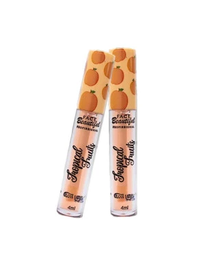 Gloss Labial Pêssego Tropical Fruits - Face Beautiful
