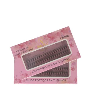 Cílios Postiços Tufinhos 12mm - Hello Mini