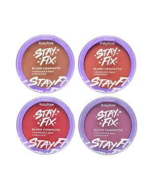 Blush Compacto Stay Fix HB571 - Ruby Rose