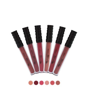 Batom Líquido Matte Nude Cor 650 a 655 - Max Love